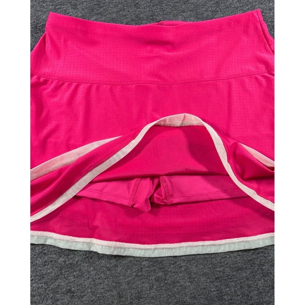 Lucky in Love Womens Neon Pink Scalloped Tennis Skort Size L Large Athletic Golf - Picture 5 of 7